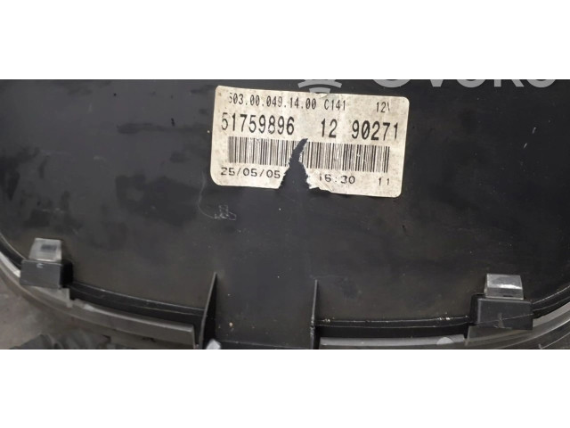 Turbodmychadlo Спидометр (приборный щиток) 51759896   Fiat Panda III   