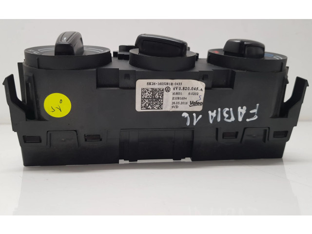 Блок управления климат-контролем 6V0820045A Skoda Fabia Mk3 (NJ)