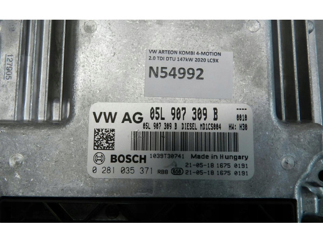 Řídící jednotka 05L907309B Volkswagen Arteon 2021
