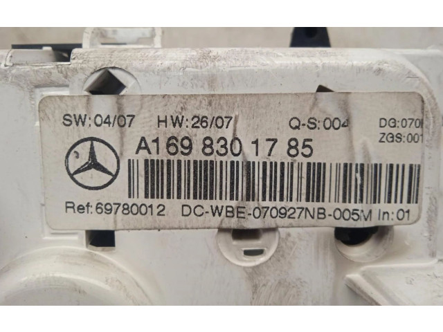 Блок управления климат-контролем A1698301785 Mercedes-Benz A W169
