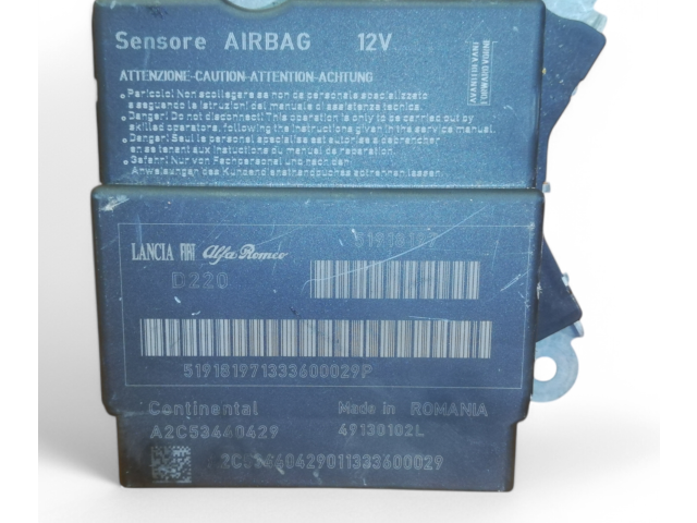 Блок подушек безопасности 51918197, 199A9000   Fiat Punto Evo