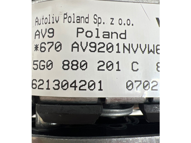 Подушка безопасности водителя 5g0880201, 621304201 Volkswagen Golf VII