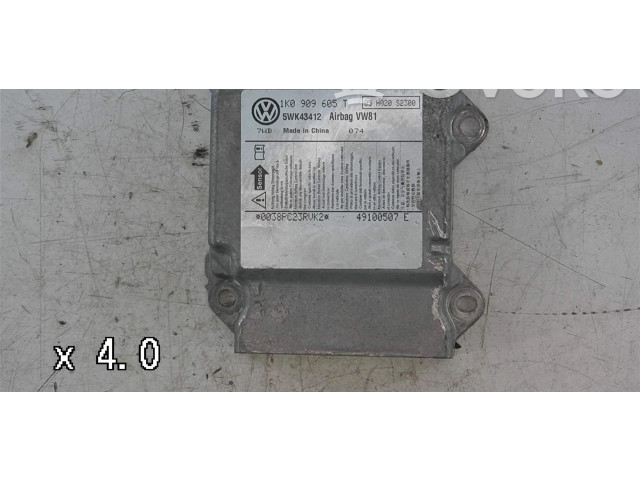 Блок подушек безопасности 1K0909605T, 1K0909605T Skoda Octavia Mk2 (1Z)