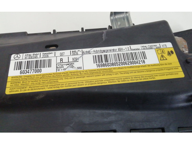 Подушка безопасности в сиденье 603477000, 603477000 Mercedes-Benz A W169