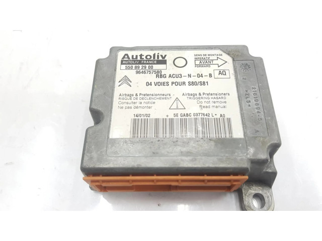 Блок подушек безопасности 9646757580, 6556HQ Citroen Saxo