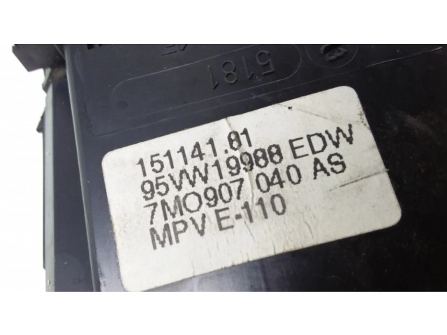 Блок управления климат-контролем 95VW19988EDW, 7M0907040AS Ford Galaxy