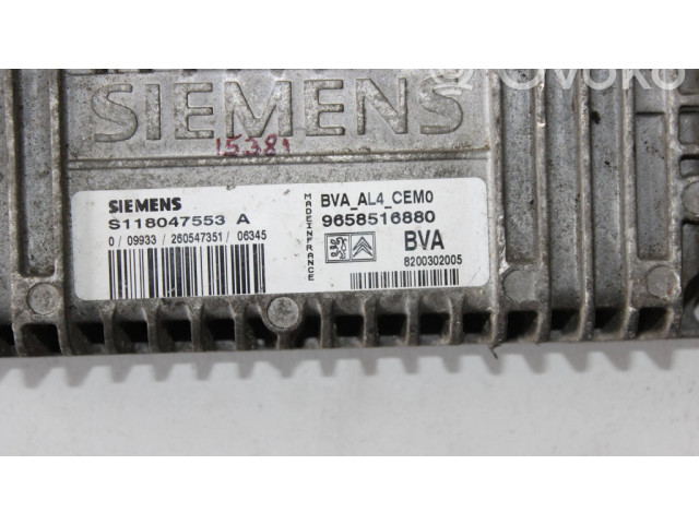 Блок управления коробкой передач S118047553A, 9658516880 Citroen Xsara Picasso