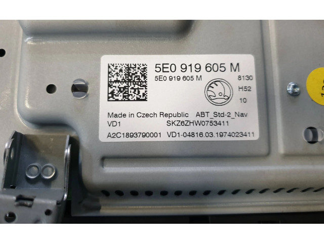 Дисплей 5E0919605M Skoda Octavia Mk3 (5E)