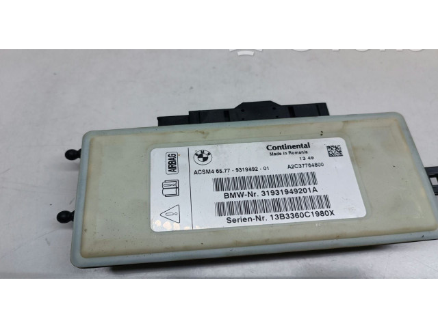 Блок подушек безопасности 9319492, 65779319492   BMW X3 F25