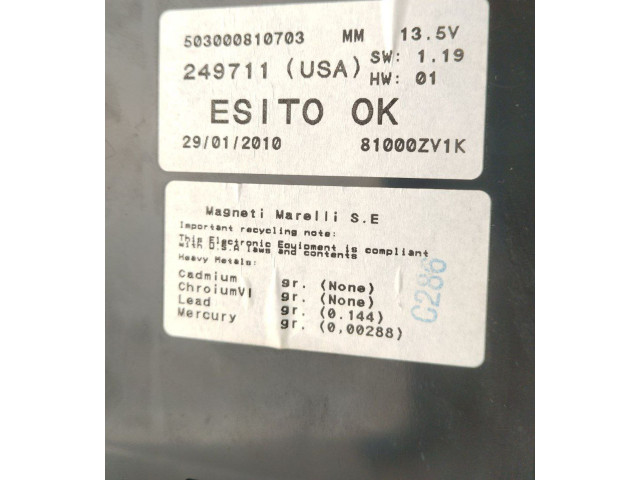 Přístrojová deska Maserati Quattroporte 2010 249711, U354