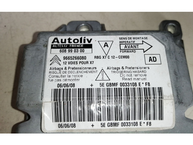 Блок подушек безопасности 9665266080   Citroen C5