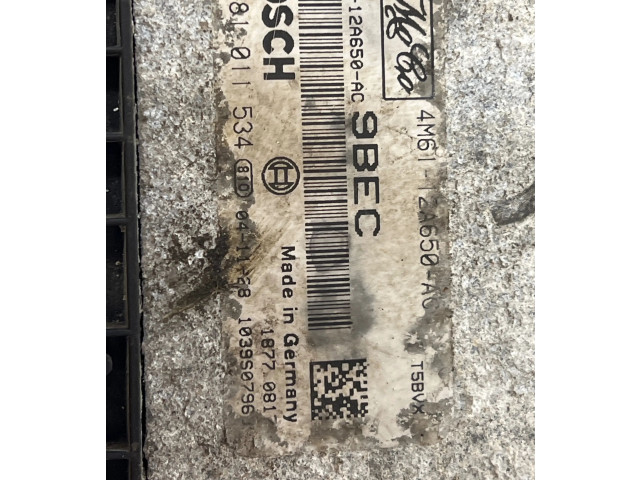 Řídící jednotka 0281011534, 4M6112A650AC Mazda 3 I 2004