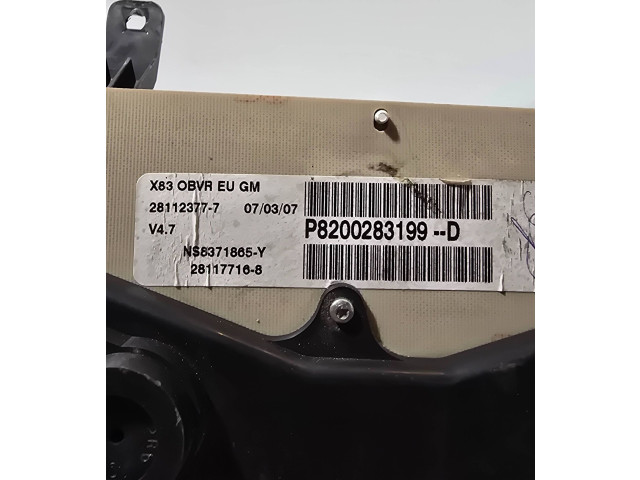 Панель приборов P8200283199D, NS8371865Y   Renault Trafic II (X83)       