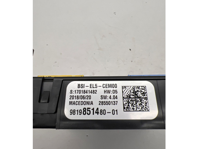 Блок комфорта 9819851480, 28550137   Peugeot 5008 II   