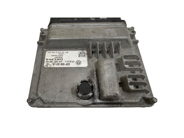 Блок управления двигателя 03P906021K, 28281647 Skoda Fabia Mk2 (5J)