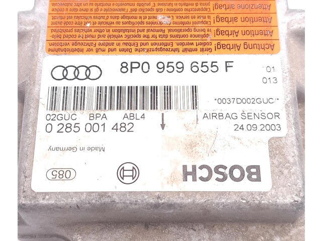 Блок подушек безопасности 8P0959655F, 0285001482 Audi A3 S3 8P