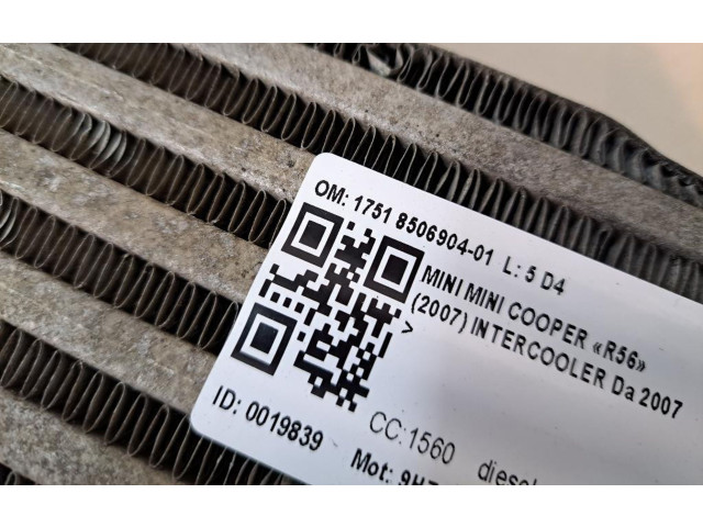 Интеркулер  17518506904-01, 17518506904-01   Mini One - Cooper Coupe R56 