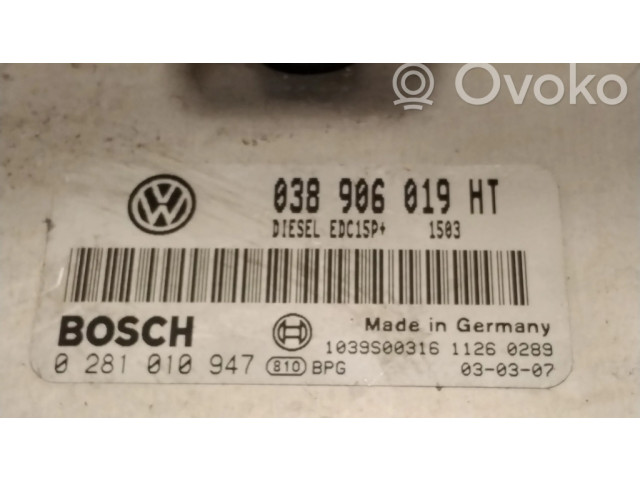 Řídící jednotka 038906019HT   Skoda Fabia Mk1 (6Y) 2003