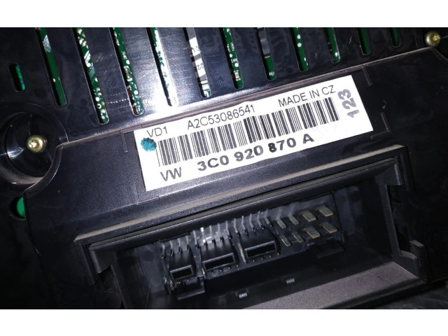 Панель приборов 3C0920870A   Volkswagen PASSAT       