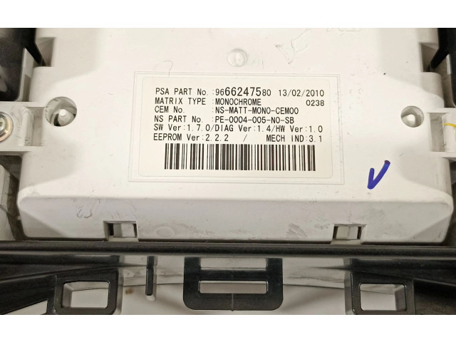 Přístrojová deska Peugeot 5008 2010 9666276380, 9666247580