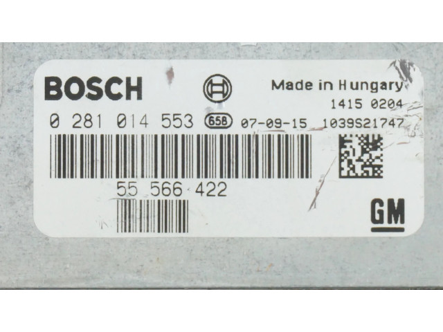 Řídící jednotka 0281014553, 55566422 Saab 9-5 2006