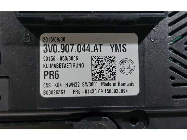 Блок управления климат-контролем 3V0907044AT, 3V0907044AT   Skoda Superb B8 (3V)