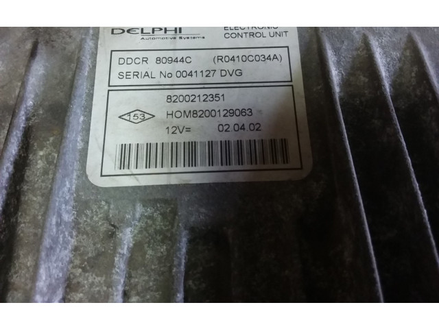 Блок управления двигателя 8200212351, HOM8200129063   Renault Clio II
