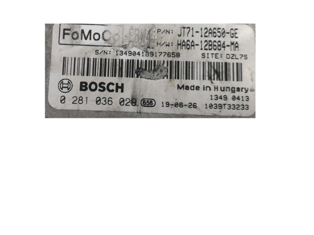 Блок управления двигателя JT7112A650GE   Ford Transit -  Tourneo Connect