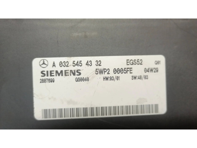 Блок управления коробкой передач A0325454332, 2887699 Mercedes-Benz S W220
