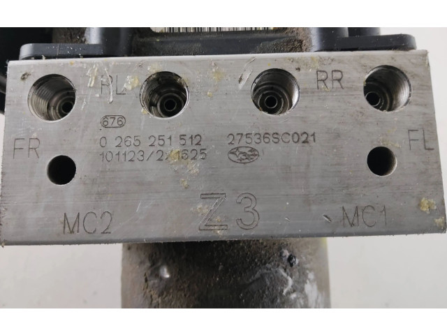 Блок АБС 27536SC021, 0265251512 Subaru Forester SH 2008 - 2013 года