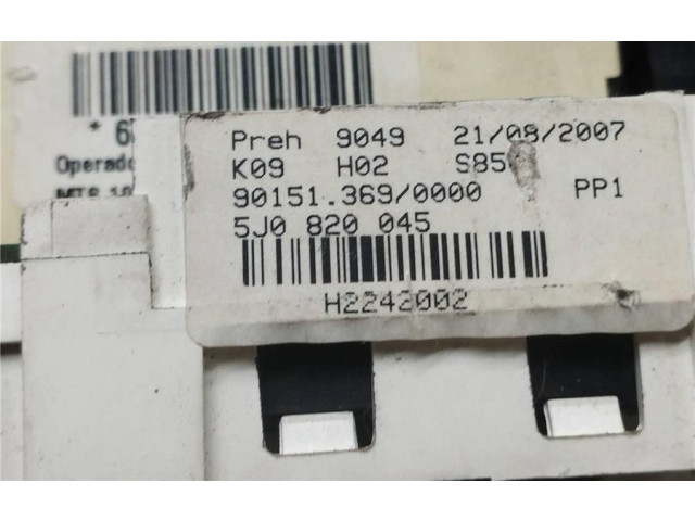 Блок управления климат-контролем 5J0820045, 0070009 Skoda Fabia Mk1 (6Y)