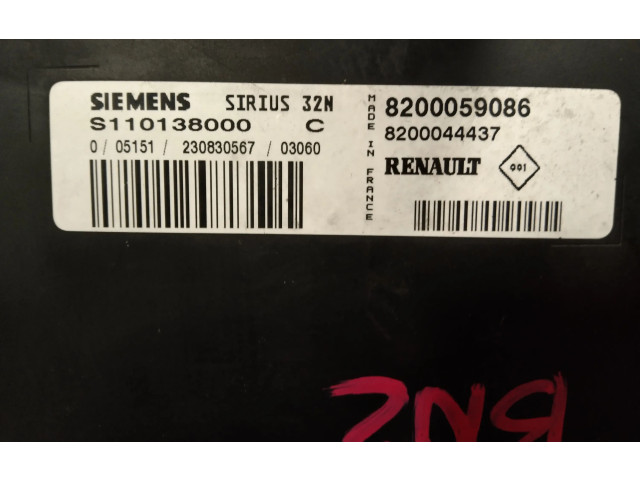 Řídící jednotka S110138000, 8200059086 Renault Twingo I 2006