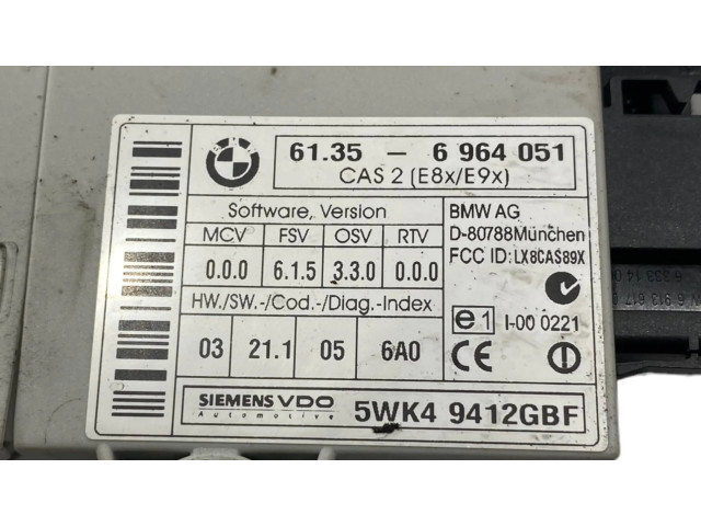 Řídící jednotka 6964051, 61356964051 BMW 3 E90 E91 2006