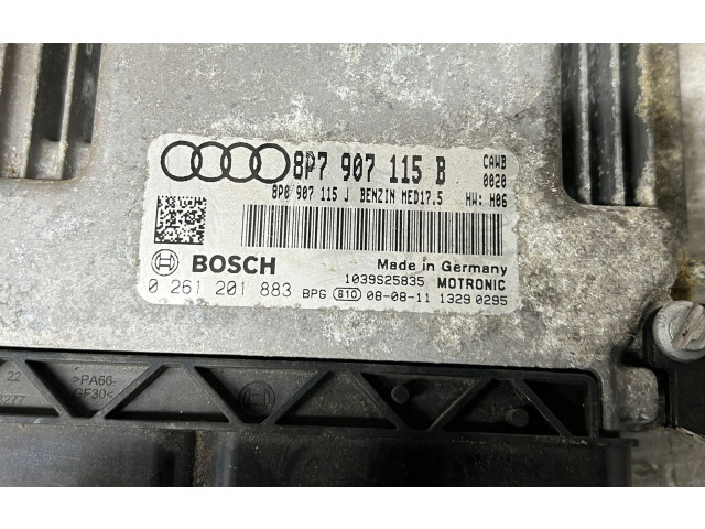 Блок управления двигателя 8P0907115, 8P0907115 Audi A3 S3 8P