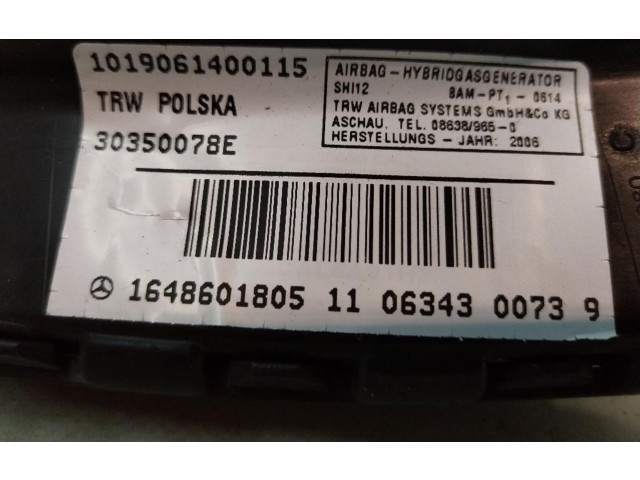 Надувная подушка для сиденья Mercedes-Benz ML W164 2005 - 2011 года