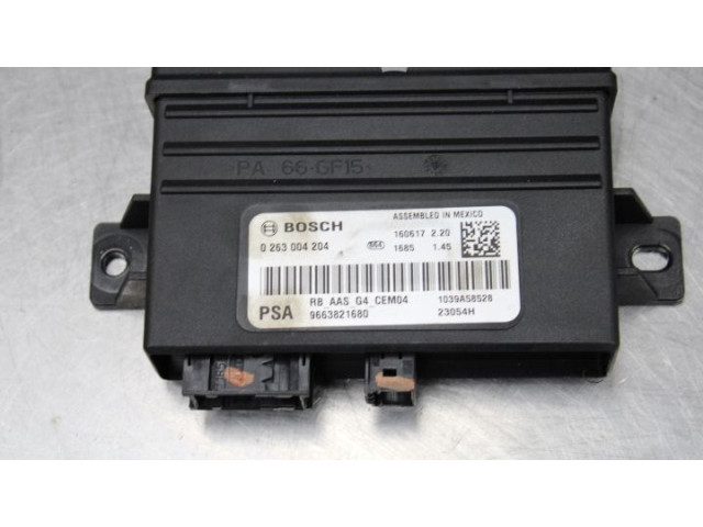 Блок управления 9663821680, 0263004204 Citroen Berlingo