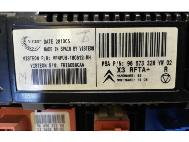 Блок управления климат-контролем 96573328 Citroen Berlingo