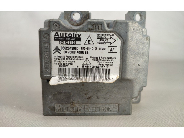 Блок подушек безопасности 9662643980   Citroen C4 I