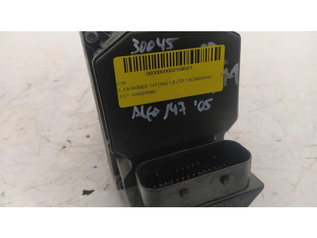 Блок АБС 0265225360, 31758544 Alfa Romeo 147