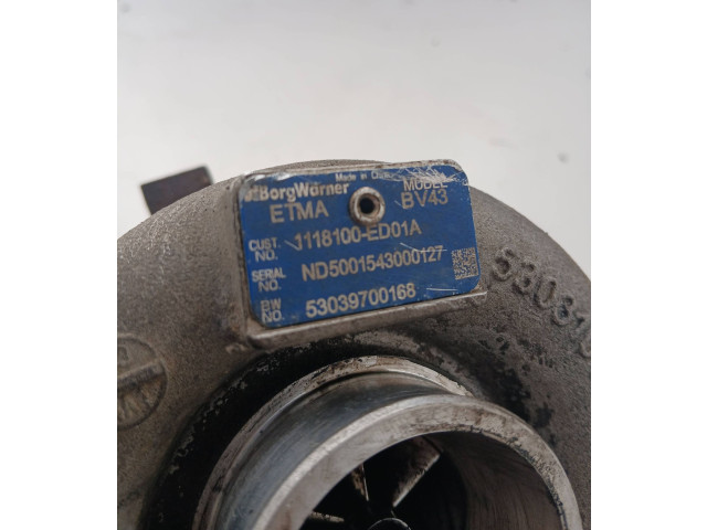 Turbodmychadlo Турбина 1118100ED01A, 53039700168 Great Wall Hover H6