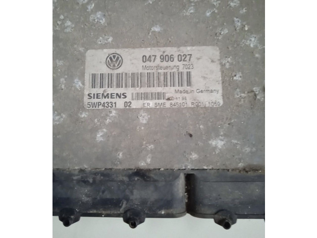 Блок управления двигателя 047906027 Volkswagen Lupo
