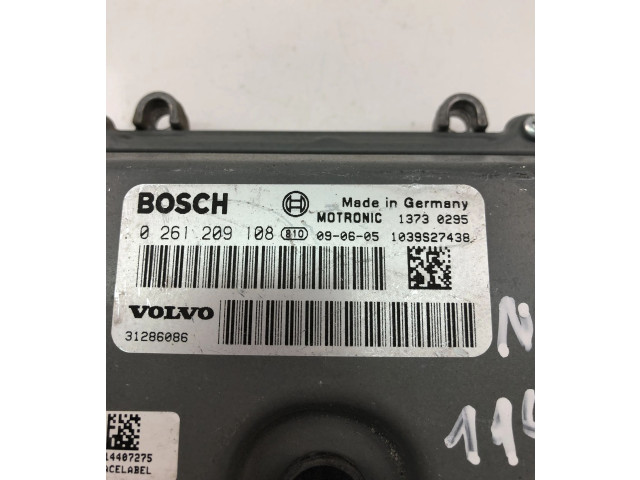 Блок управления двигателем Блок управления 31286086, 0261209108 Volvo V70