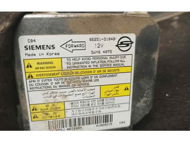 Блок подушек безопасности 8625131040, 5WY64075 SsangYong Actyon