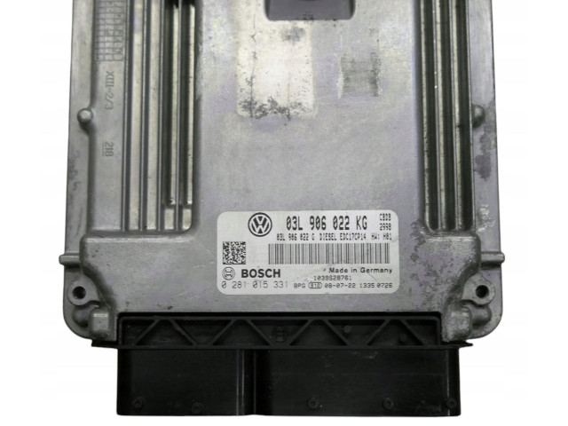 Блок управления двигателя 03L906022KG, 0281015331   Volkswagen Jetta VI