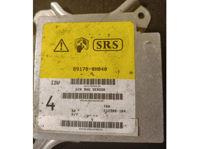 Блок подушек безопасности 891700H040, 212388104 Peugeot 107