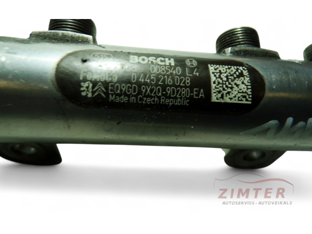 Топливная рампа 9X2Q9D280EA, 0445216028   Jaguar XF X250   для двигателя 306DT