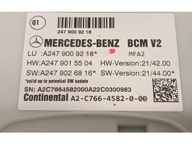 Блок комфорта A2479009218   Mercedes-Benz CLA C118 X118   