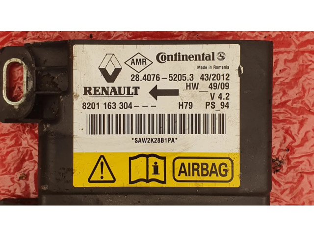 Блок подушек безопасности 8201163304   Dacia Duster
