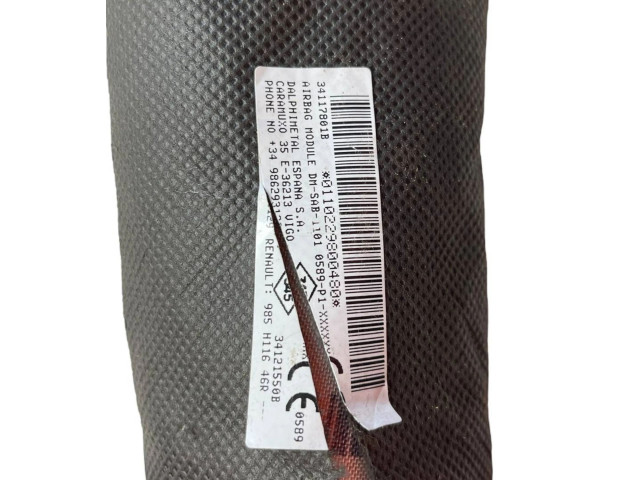 Подушка безопасности в сиденье 96546687ZD, 34121550B   Dacia Duster