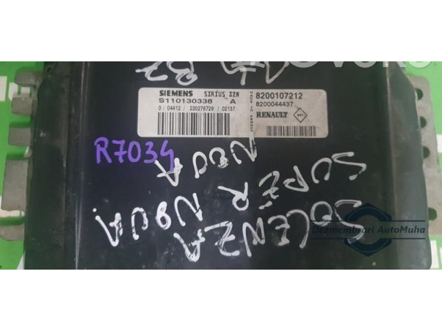 Блок управления двигателем Блок управления 8200107212, S110130338A. Dacia SupeRNova